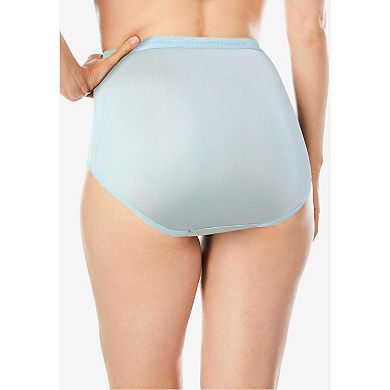 Comfort Choice Plus Size Full Coverage Cotton Brief 10-Pack