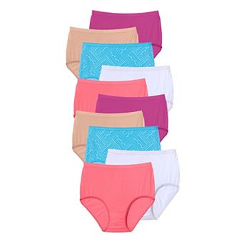 Comfort Choice Plus Size Full Coverage Cotton Brief 10-Pack