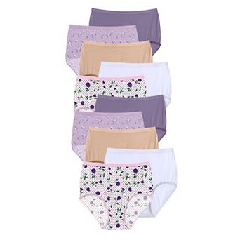 Comfort Choice Plus Size Full Coverage Cotton Brief 10-Pack