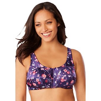 Comfort Choice Women's Plus Size Satin Wireless Comfort Bra