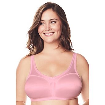 Comfort Choice Women's Plus Size Satin Wireless Comfort Bra