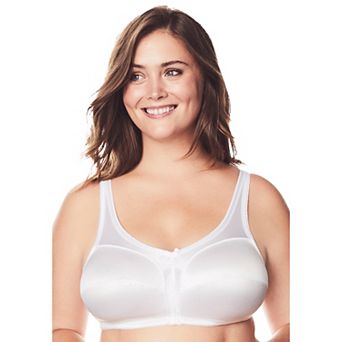 Comfort Choice Women's Plus Size Satin Wireless Comfort Bra