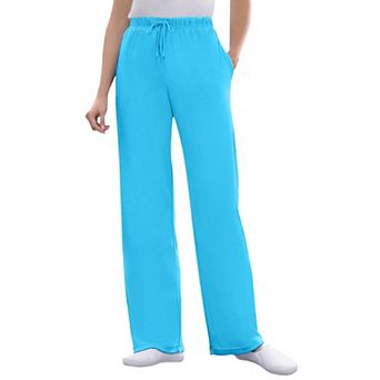 Woman Within Plus Size Sport Knit Straight Leg Pant