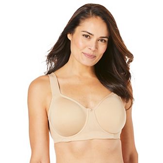 Comfort Choice Women's Plus Size Underwire Microfiber T-shirt Bra