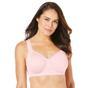 Comfort Choice Women's Plus Size Underwire Microfiber T-shirt Bra
