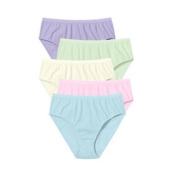 Comfort Choice Plus Size Hi-Cut Cotton Brief 5-Pack