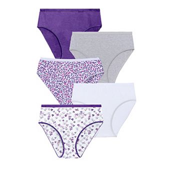 Comfort Choice Plus Size Hi-Cut Cotton Brief 5-Pack