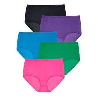 Comfort Choice Plus Size Cotton Brief 5-Pack