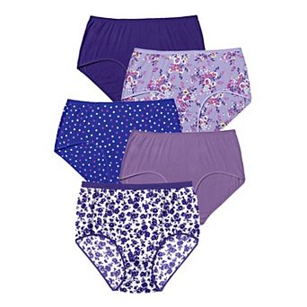 Comfort Choice Plus Size Cotton Brief 5-Pack