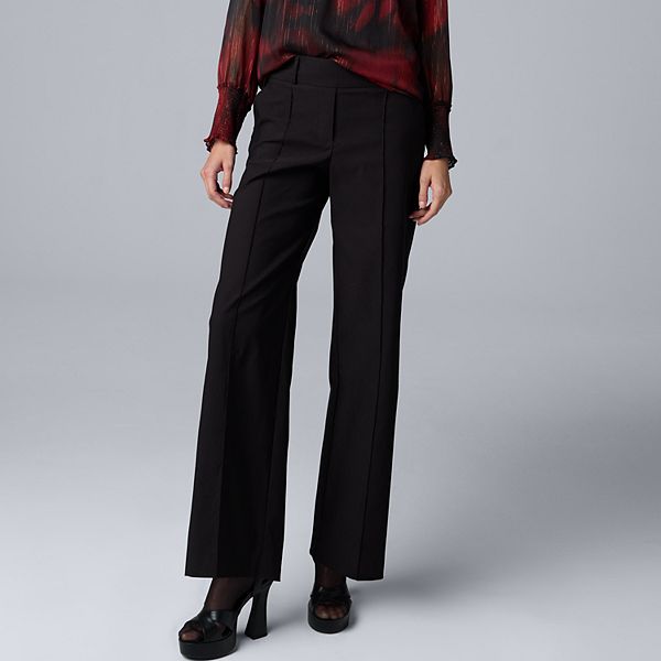 Vera Women's Comfortable Straight Leg Pants With Elegant Belt For Everyday Office Wear main image 1