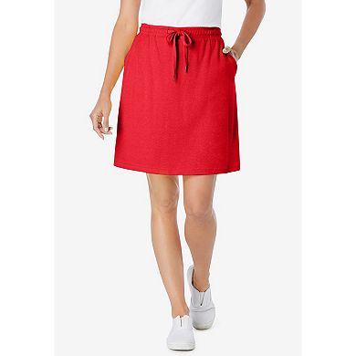 Woman Within Plus Size Sport Knit Skort