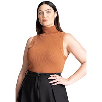 Eloquii Women's Plus Size Turtleneck Layering Sweater