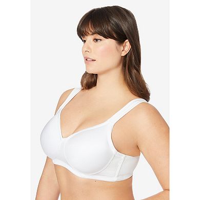 Comfort Choice Women's Plus Size Microfiber Wireless Lightly Padded T-shirt