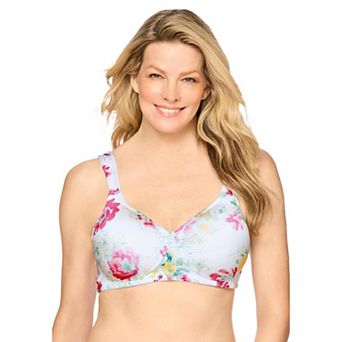 Comfort Choice Women's Plus Size Microfiber Wireless Lightly Padded T-shirt