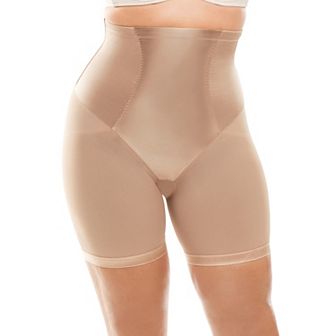 Secret Solutions Women's Plus Size Power Shaper Firm Control Long Leg Shaper