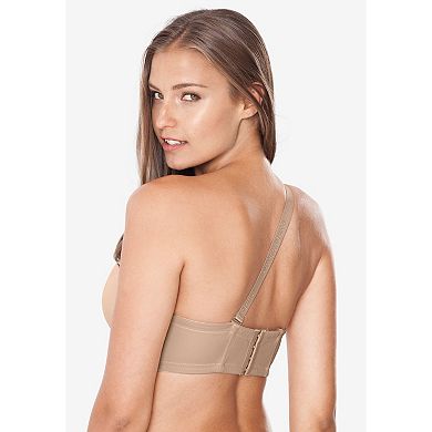 Comfort Choice Women's Plus Size Convertible Strapless Underwire Bra