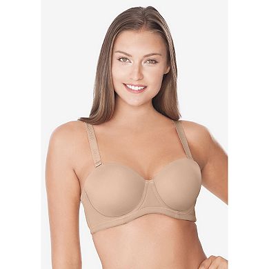 Comfort Choice Women's Plus Size Convertible Strapless Underwire Bra