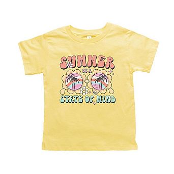 Summer State Of Mind Toddler Short Sleeve Graphic Tee