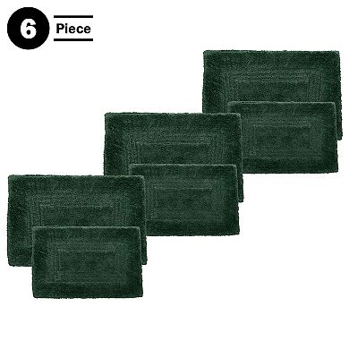 Lavish Home 6-pc. Cotton Bathroom Rug Set