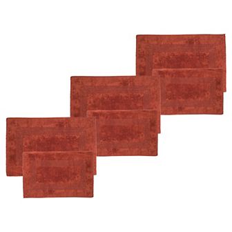 Lavish Home 6 pc Cotton Bathroom Rug Set