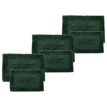 Lavish Home 6 pc Cotton Bathroom Rug Set
