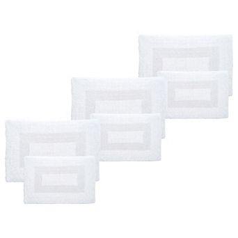 Lavish Home 6 pc Cotton Bathroom Rug Set
