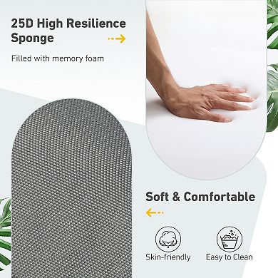 Aoodor 2pcs Outdoor High Back Dining Chair Cushion Set