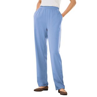 Woman Within Plus Size Petite 7-Day Knit Straight-Leg Pull-On Pants
