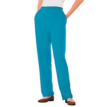 Woman Within Plus Size Petite 7-Day Knit Straight-Leg Pull-On Pants