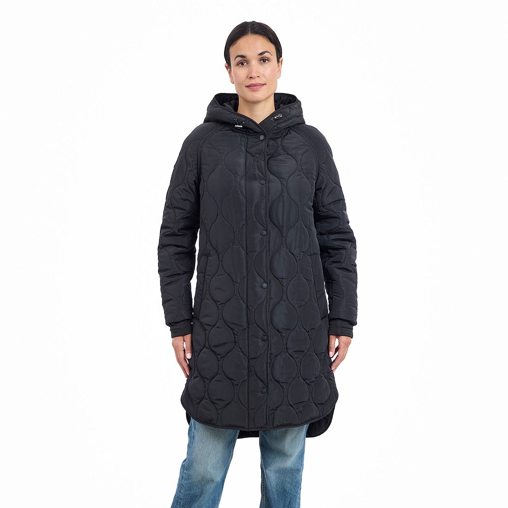 【BAON】[unisex] Bcorn wool over quilted hood long coat BAON】[unisex] Bcorn wool over quilted hood long coat