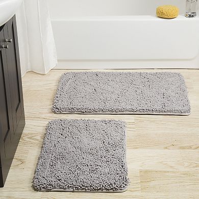 Lavish Home 6-Piece Chenille Bath Mat Set