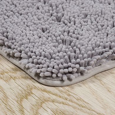 Lavish Home 6-Piece Chenille Bath Mat Set