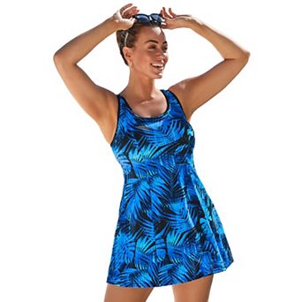 Swimsuits for All Women's Chlorine Resistant Tank Swimdress