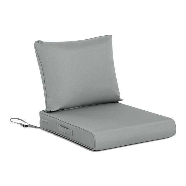 Aoodor Outdoor Chair Cushions Set, 24"x24", Water Resistant Outdoor