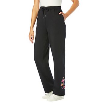 Woman Within Plus Size Better-Fleece Pull-On Drawstring Sweatpants