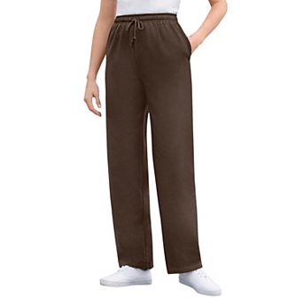 Woman Within Plus Size Better-Fleece Pull-On Drawstring Sweatpants