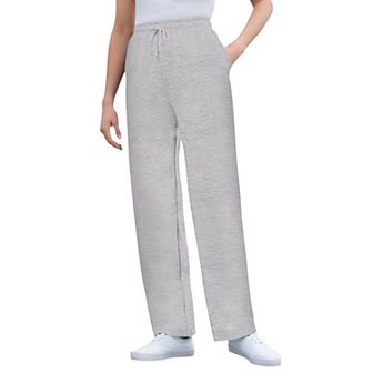 Woman Within Plus Size Better-Fleece Pull-On Drawstring Sweatpants
