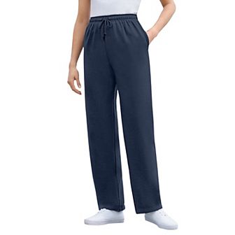 Woman Within Plus Size Better-Fleece Pull-On Drawstring Sweatpants