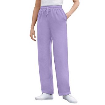 Woman Within Plus Size Better-Fleece Pull-On Drawstring Sweatpants