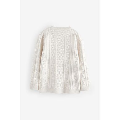 Boys 4-12 NEXT Crew Cable Knit Sweater