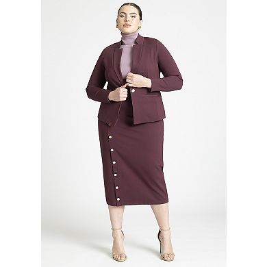 ELOQUII Women's Plus Size The Ultimate Stretch One-Button Blazer
