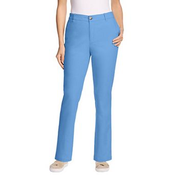 Woman Within Plus Size Adjustable Waist Straight-Leg Chino