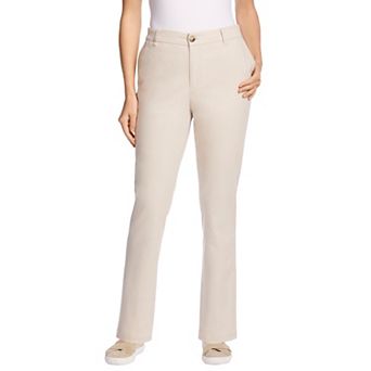 Woman Within Plus Size Adjustable Waist Straight-Leg Chino
