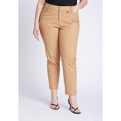 Eloquii Women's Plus Size Kady Fit Double-weave Pant