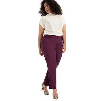 Eloquii Women's Plus Size Kady Fit Double-weave Pant