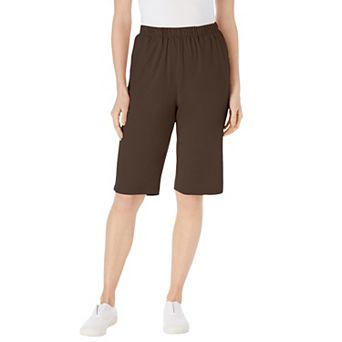 Woman Within Plus Size 7-Day Knit Bermuda Shorts