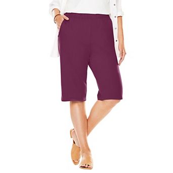 Woman Within Plus Size 7-Day Knit Bermuda Shorts
