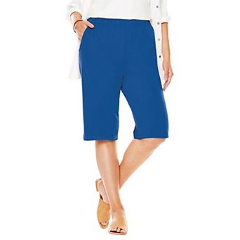 Woman Within Plus Size 7-Day Knit Bermuda Shorts