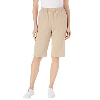 Woman Within Plus Size 7-Day Knit Bermuda Shorts