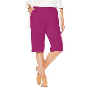 Woman Within Plus Size 7-Day Knit Bermuda Shorts